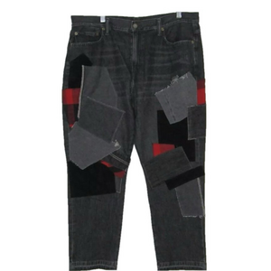 NEW POLO RALPH LAUREN Women's Jeans Avery Boyfriend Patch Jeans  Black Size 33